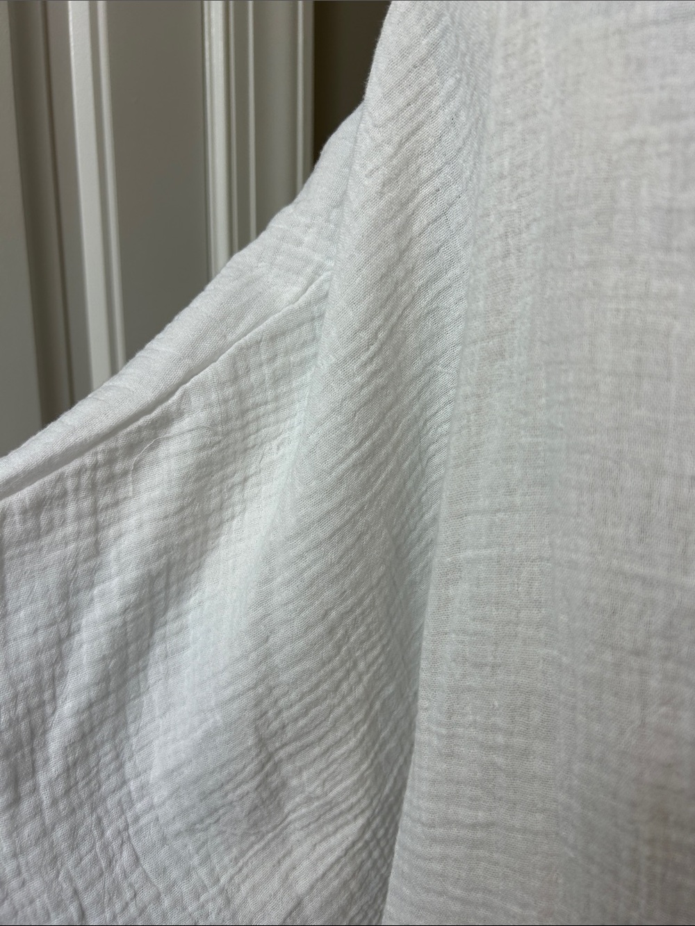 Joie White Cotton Top (XL) - Picture 5 of 5